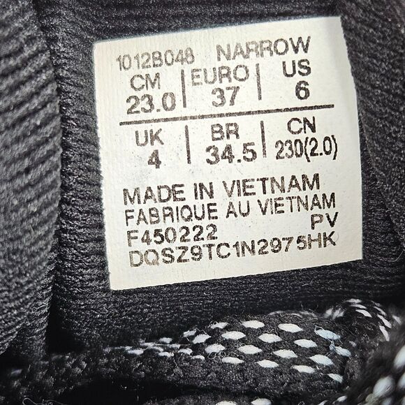 Asics Gel-Kayano 28 Shoes Womens Size 6 Narrow Black White Athletic Running Gym - Picture 9 of 11